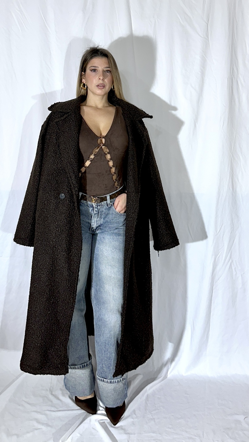 CAPPOTTO INFORME MARRONE - immagine 2